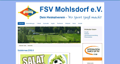 Desktop Screenshot of fsv-mohlsdorf.de